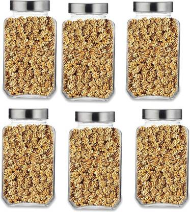 CROCO JAR Glass Grocery Container  - 3000 ml