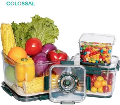 COLOSSAL Plastic Grocery Container  - 2100 ml, 1400 ml, 700 ml