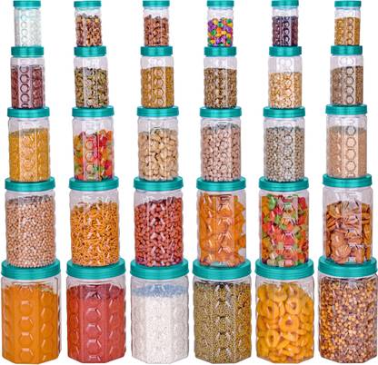 Conses Plastic Grocery Container  - 2 L, 1200 ml, 650 ml