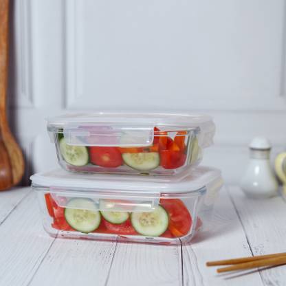 Homburg Glass, Plastic Grocery Container  - 1030 ml, 620 ml