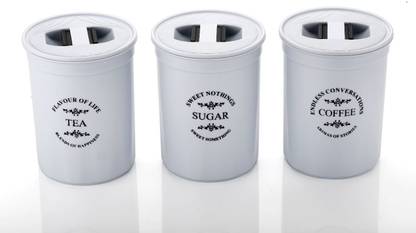 GoKharidi Plastic Tea Coffee & Sugar Container  - 800 ml