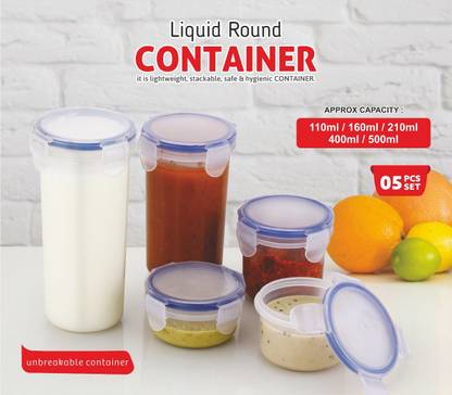 STALIN Plastic Grocery Container  - 110 ml, 160 ml, 210 ml, 400 ml, 500 ml
