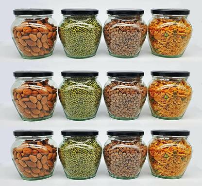 MOOZICO Glass Cookie Jar  - 400 ml