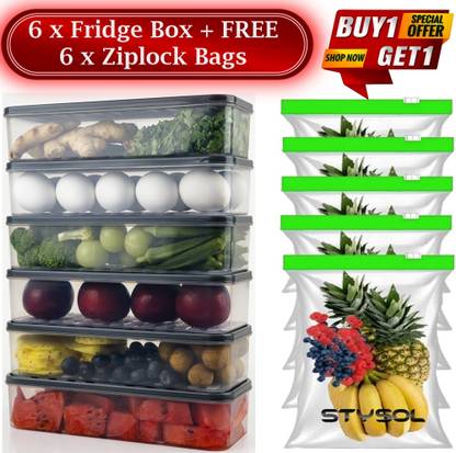 Stysol Plastic Fridge Container  - 1200 ml