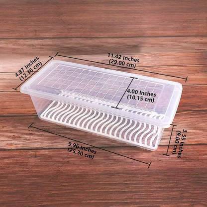 Dev Plastic Plastic Fridge Container  - 1500 ml
