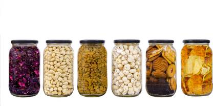Shreeji krupa Glass Grocery Container  - 1100 ml
