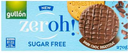 Gullon Sugar Free Zero Dark Choc Digestives High Fiber Biscuit