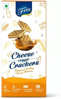 FRIX Cheese Veggie Crackers Roman Cheddar Cheese Flavour Cheeselets Biscuit