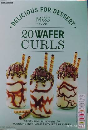 Mark & Spencer Delicious For Dessert 20 Wafer Curls Cracker