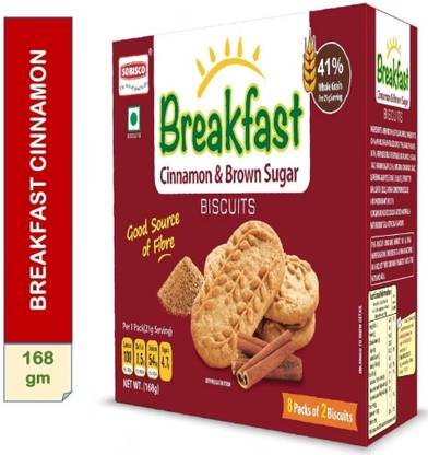 SOBISCO Breakfast Cinnamon & Brown Sugar Biscuits High Fiber Biscuit