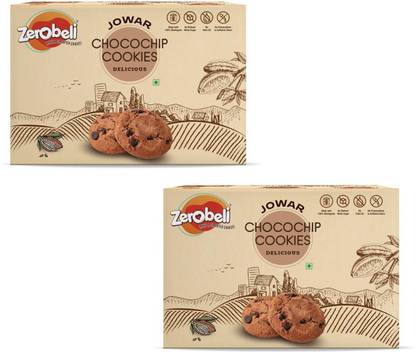Zerobeli Jowar Chocochip Cookies | Goodness of Whole Wheat & Oats, No Preservatives Cookies Biscuit