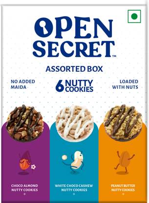 OPEN SECRET Assorted Box of 6 Cookies Biscuit