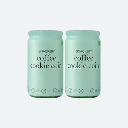 Snackery Coffee Cookie Coin 250g(Pack of 2) Cookies Biscuit