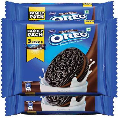 Cadbury Oreo Choco Chocolatey Biscuits Cream Sandwich Biscuit