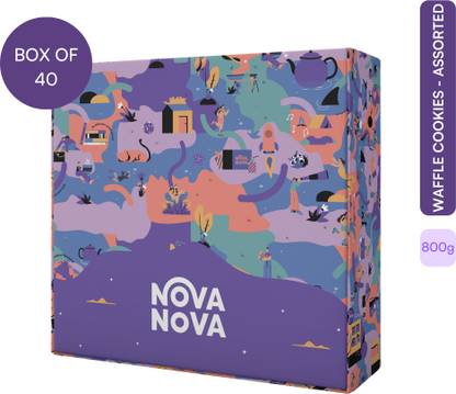 Nova nova Waffle Cookies - 4 Flavours Assorted Waffle Cookies Cookies Biscuit