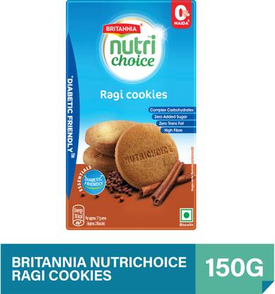 BRITANNIA Nutrichoice Ragi Diabetic Friendly Cookies Biscuit
