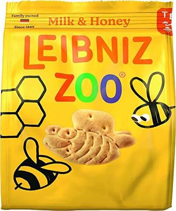 Bahlsen Leibniz Zoo Milk & Honey Cookies Biscuit