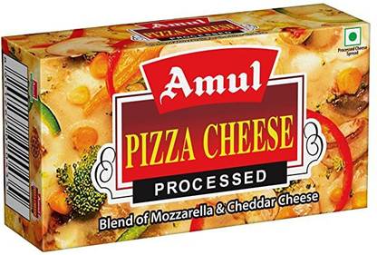 Amul Processed Blend Pizza Cheese 200 Gm. (Pack of 2) Cheeselets Biscuit