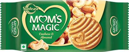 Sunfeast Mom's Magic Rich Cashew Almond Cookies | Roasted Cashew Almond Cookies Biscuit