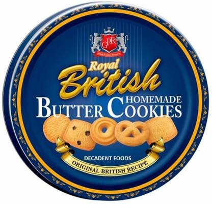 Decadent Foods GPR Royal British Original Butter Cookies | Home Made Cookies Biscuit