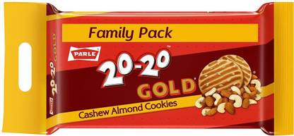 PARLE 20-20 Cashew Almond Cookies Biscuit