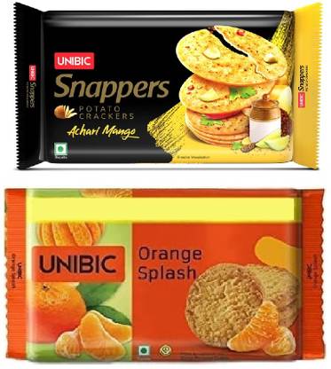 UNIBIC Orange Splash 500g | Achari Mango 300kg Cookies Biscuit