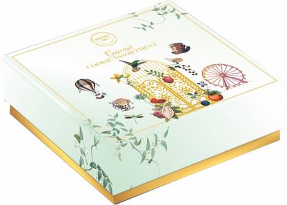 Unwrap Happiness Cookies Box | Choco Chip | Coconut | Red Velvet | Osmania | Almond Cookies Biscuit