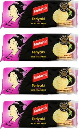 FANTASTIC Rice Crackers Teriyaki 100 g (Pack of 4) Cracker