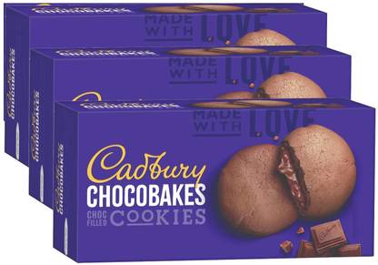 Cadbury CHOCOBAKES COOKIES FILLED WITH CHOCOLATE JEEBH LABLABAYE YUM YUM Cookies Biscuit