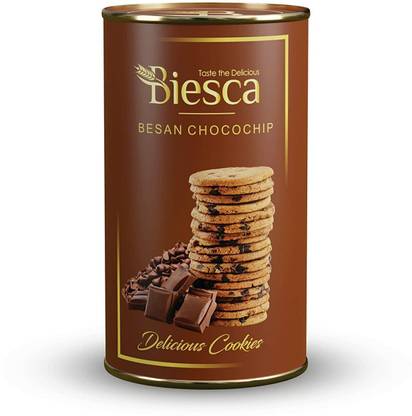 Biesca Besan Chocochip Cookies with Milk and Butter Cookies Biscuit