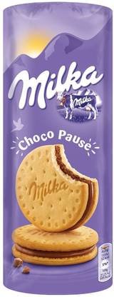 milka Choco Pause Inside Milk Chocolate Outside Crunchy Cookie Delicious Love To Share Cream Sandwich Biscuit