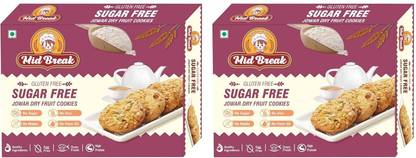 MidBreak Sugar Free Jowar (Sorghum) Millets & Dry Fruit Cookies | Healthy Sugar Free Cookies Biscuit