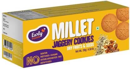 Early Foods Dry fruits and Seeds Jaggery Cookies 150g Cookies (150 g) Cookies Biscuit