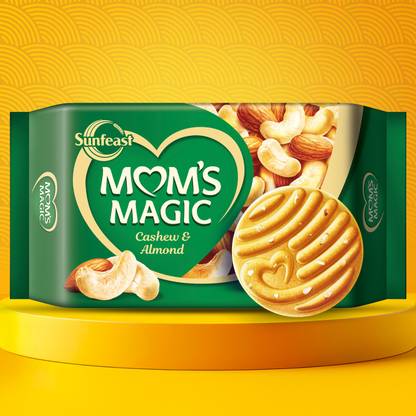 Sunfeast Mom's Magic Rich Cashew Almond Cookies | Roasted Cashew Almond Cookies Biscuit