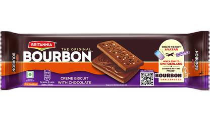 BRITANNIA Bourbon Biscuits Cream Sandwich Biscuit