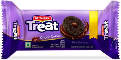 BRITANNIA Treat Chocolate Cream Filled Biscuit