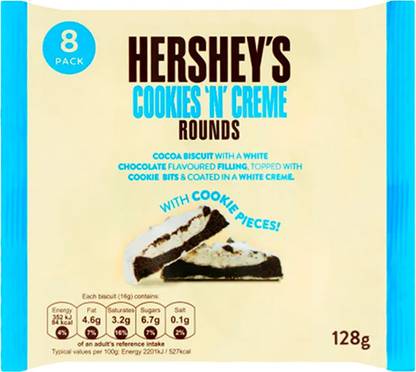 Hersheys Cookie N Cream Rounds Cookies Biscuit