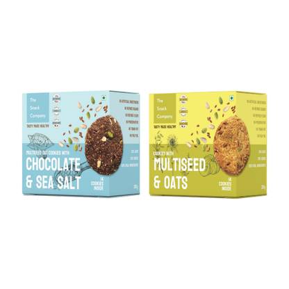 The Snack Company Healthy Oats & Multi Seed - Chocolate Sea salt Combo Cookies