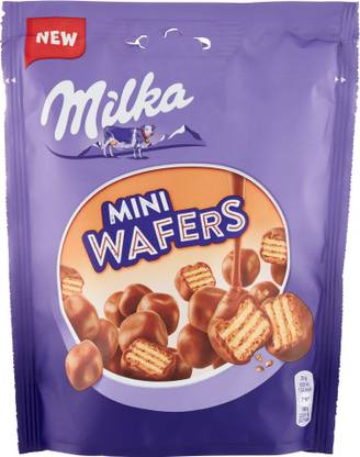 milka Mini Wafers Plain Biscuit