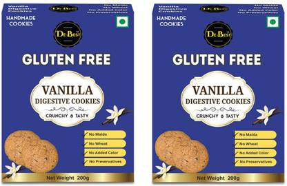 De Best Gluten Free Vanilla Digestive, No Maida, No Wheat, Premium Handmade, Eggless Cookies Biscuit