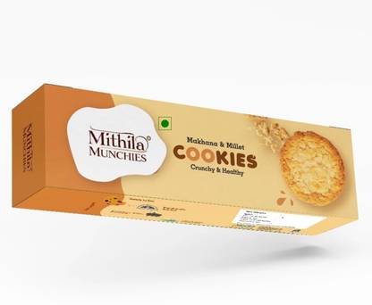 Mithila Munchies Makhana & Millet Cookies - 100Gm Cookies Biscuit