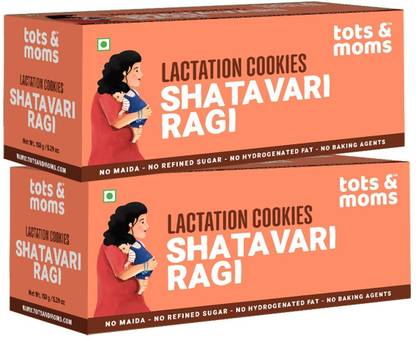 TOTS AND MOMS Shatavari Ragi Lactation Cookies Pack of 2 Cookies Biscuit