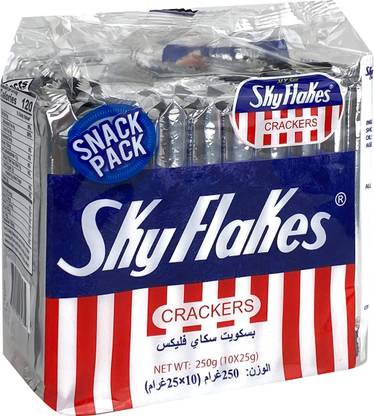 Skyflakes Original Crackers Delicious With Vegies, Tomato Cheese, Salmon & Egg Cracker