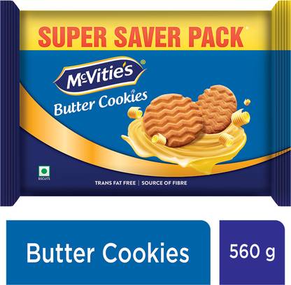 McVitie's Butter Cookies - Crispy, Delicious & Butterlicious-Family Pack Cookies Biscuit