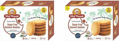 MidBreak Coconut Biscuits, High Fiber, Gut-Friendly, Low Glycemic Index Cookies Cookies Biscuit