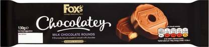 FOX'S Chocolatey Milk Chocolate Rounds Cream Filled Biscuit
