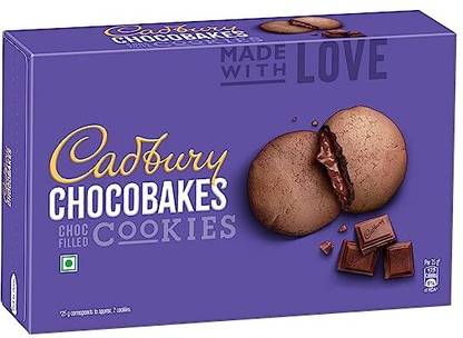 Cadbury Chocobakes ChocFilled Cookies Cream Filled Biscuit  (300 g)