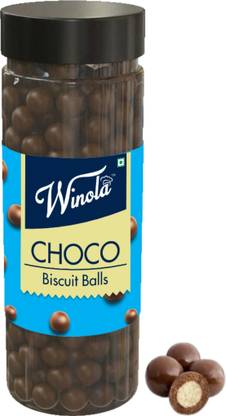 Winola Milk Choco Balls- Chocolate Munchies for Cake Decoration Cream Cracker Biscuit