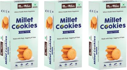 ME & MILLETS Millet Cookies Ragi Twist Cookies Biscuit