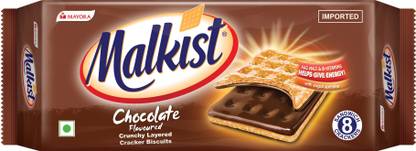 Malkist Chocolate Flavoured (family pack) - 144g (Pack of 30) Cream Cracker Biscuit